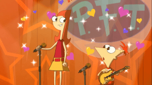 Candace gets her taste of fame after joining Phineas and Ferb onstage for their reunion concert