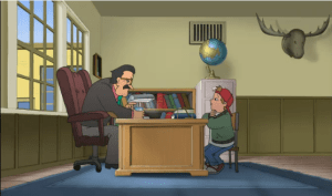 Principal Prickly takes T.J. into his office as punishment for his prank, but T.J. knows there's nothing Prickly can do