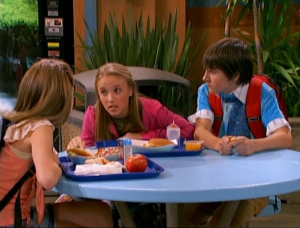 Lilly is trying to convince Miley to go to the Hannah Montana concert with her, but Miley continues to refuse