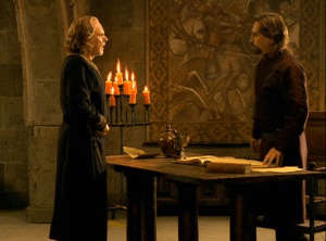 Prince John and the Sheriff of Nottingham plot how to kill Philip and secure the crown for John