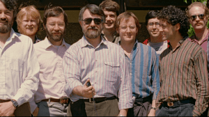 Catmull (L) with the rest of the Pixar team from Lucasfilm