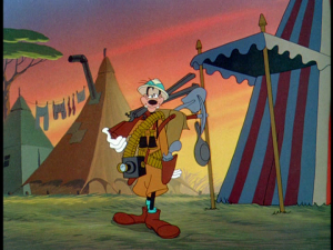 Goofy is ready to head out of safari