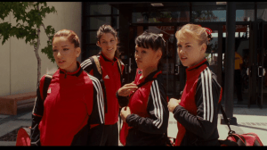 The team arrives at the Classic, where other gymnasts are not willing to give Haley a second chance