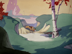 Pluto and the gopher begin their chase all over the course