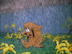 Just as things couldn't get worse for Pluto, it begins to rain heavily