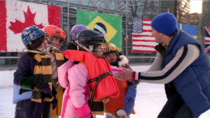 After being tasked with taking care of the Bumble Bee troop, Alex takes them to an ice skating rink to learn how to play hockey