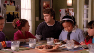 Through a bit of quick thinking, Alex convinces the troop to do his chores in exchange for badges