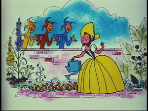 The jesters recite "Mary Mary Quite Contrary" before getting into the history of the rhyme