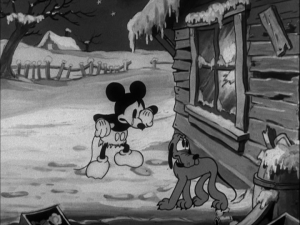 After seeing the poverty-stricken single mother and her several children, Mickey and Pluto are driven to tears