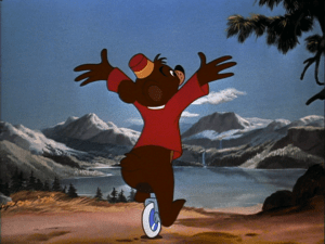 Bongo can hardly believe his good fortune that he is finally free