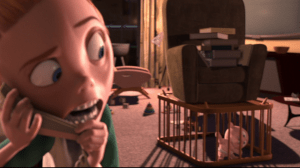 Kari has taken desperate measures to keep Jack-Jack in one place