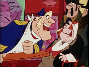 Smith and the mayor talk business about the windwagon, with the mayor wondering if it can hold cargo