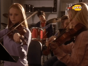 Jace attends music class in his new school, but is bored out of his mind