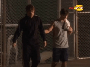 Jace and John spend extra time in the weight room to make Jace stronger, while Jace helps John with his Spanish