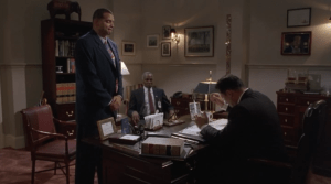 Simms is called into Morton's office to discuss his new assignment: Luke's new personal agent