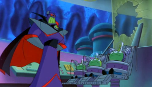 Zurg tortures the LGMs for information on their mind unification, known as the Uni-Mind