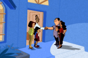 The two families meet, although Penny doesn't buy LaCienega's nice act