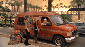 After arriving in Las Vegas , Teddy and Amy wish their saviors farewelll before Teddy asks why Amy didn't say anything about being pregnant