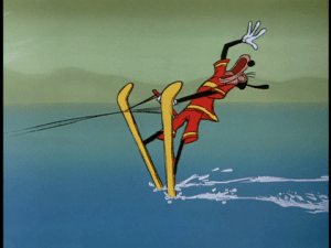 Mr X. desperately tells Junior to stop, but Junior thinks he wants to go faster and win the contest