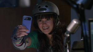 Stacy's friend Kim sneaks into the radio station to find proof that Radio Rebel is Tara