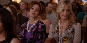 Amanda goes to church with her mother, against her will