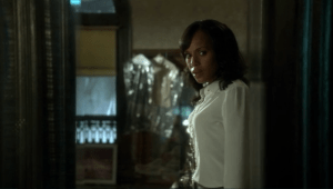 Olivia watches as they start the process of questioning St. James