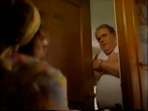 Ben is startled to find Daphne waiting for him outside his room