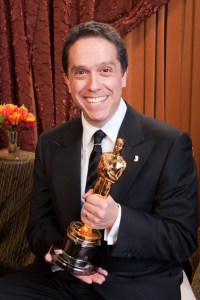 Oscar®-winning producer Lee Unkrich, winner for Best Animated Feature Film of the Year for work on “Toy Story 3," poses backstage during the live ABC Television Network broadcast of the 83rd Annual Academy Awards® from the Kodak Theatre in Hollywood, CA Sunday, February 27, 2011.
